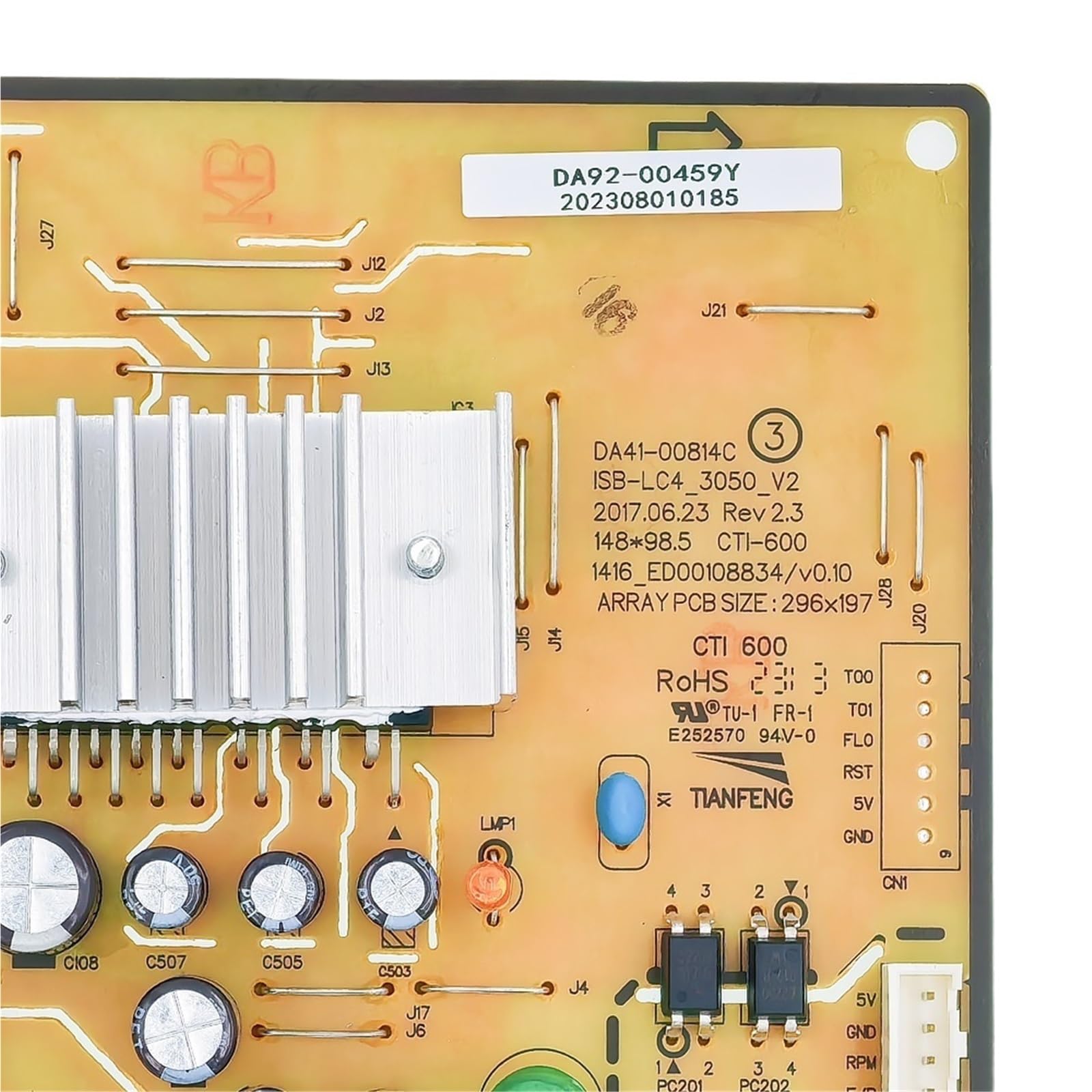 Kühlschrank-Steuerplatine PCB, Kompatibel Mit Samsung, DA92-00459Y DA41-00814C Kühlschrank-Motherboard-Gefrierschrankteile