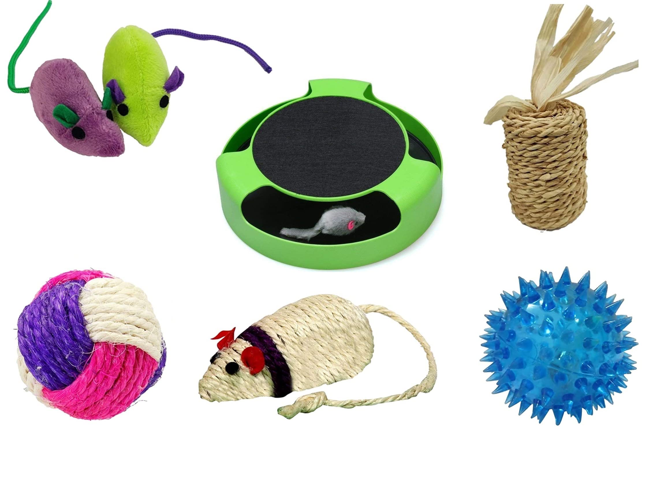 RvPaws 6 in 1 Cat Toys Kitten Toys Royal Combo - Cat Tumbler|Tower of Track|Mouse Stick|Motion Fetch Mouse|Plush Mouse Toy|LED Ball Toy (Combo of 6) (B09J2BG1ZF) Amazon Price History, Amazon Price Tracker