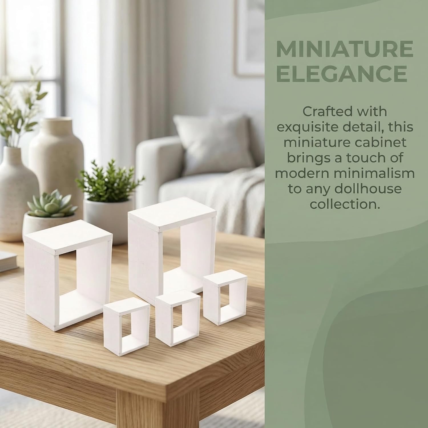 TOYANDONA 6pcs Dollhouse Miniature Storage Rack Floating Shelves Doll House Wall Rack Bookshelf Display Dollhouse Furniture Accessories White, 5.00X4.20X2.80CM, 7Z1025312FXTZ