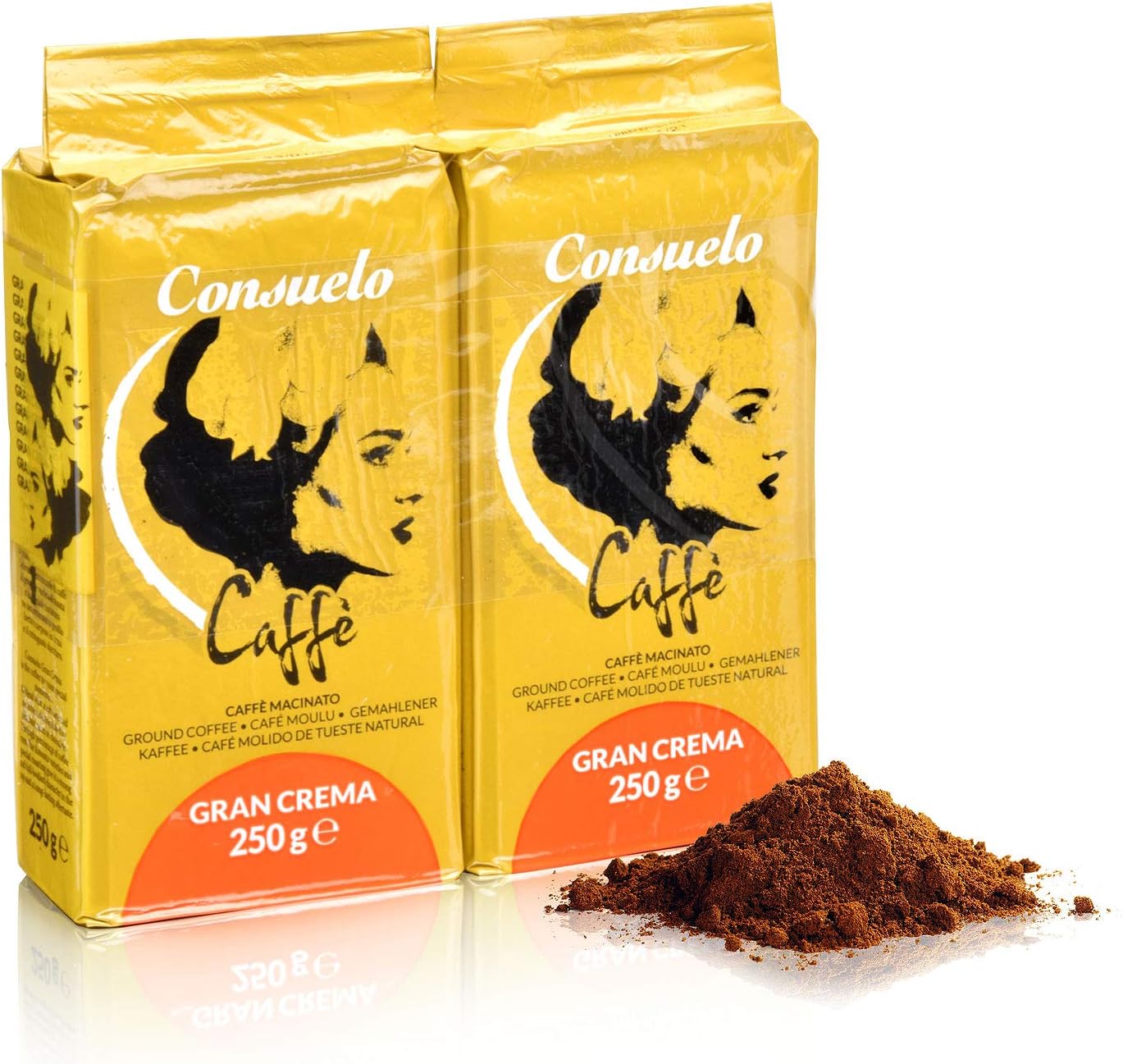 Consuelo Gran Crema - Italian Ground Coffee - 2 x 250g