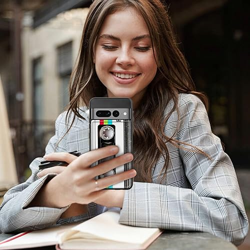 Miniatura 7 de Funda para Google Pixel 7 Pro con ranura para tarjetero, funda de piel sintética, doble cierre magnético y cubierta duradera a prueba de golpes de