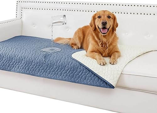 Miniatura 13 de Manta impermeable para perro, lavable antideslizante para sofá, mantas resistentes al pelo de mascotas, para cama, silla, muebles, protector para
