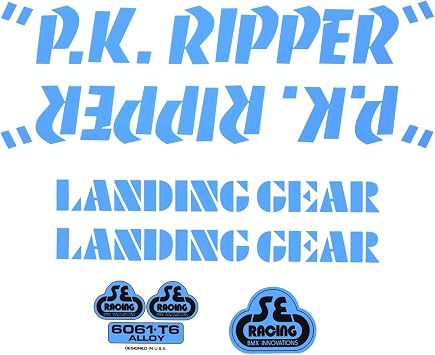 SE Bikes PK Ripper Decal Set null BLUE | automotive-decals