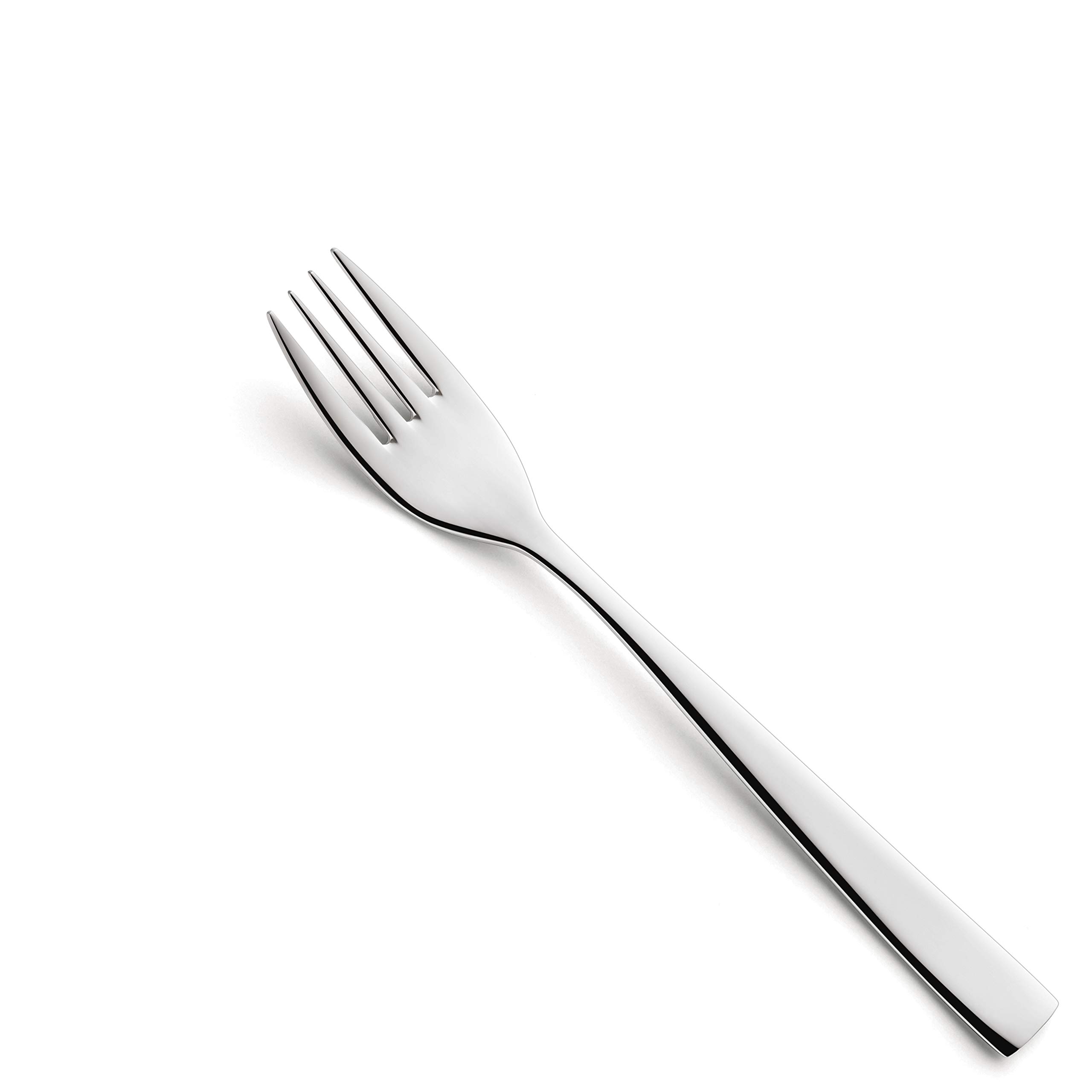 AMEFA ATOS - Cubertería para 6 personas, 24 piezas, acero inoxidable pulido e inoxidable, apto para lavavajillas, cubiertos con bandeja para cubiertos, clásicos cubiertos funcionales y sencillos