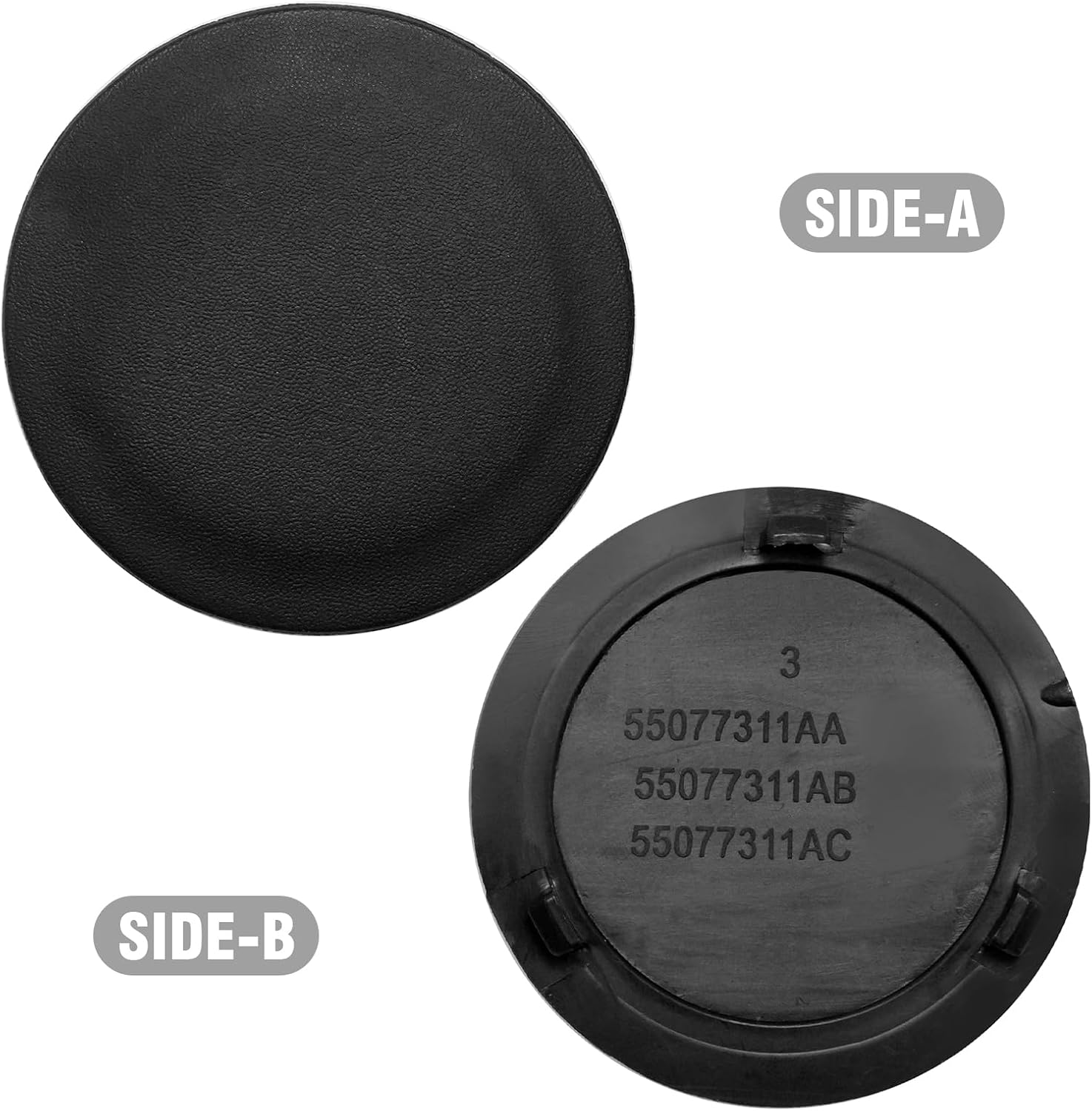 2Pcs Bumper Step Pad for Dodge Ram 1500-3500 | Replaces 68495076AA, 55077311AB.Fits 2003-2020 Dodge Ram 1500, 2500, 3500.Towing ball plug & trailer hitch cover combo.