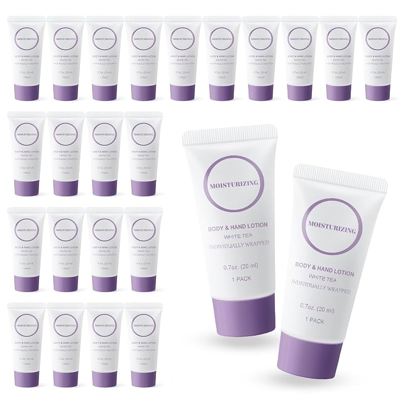 Loção Corporal RSQAZQ em Frascos Individuais, 20 mL, Pacote com 60