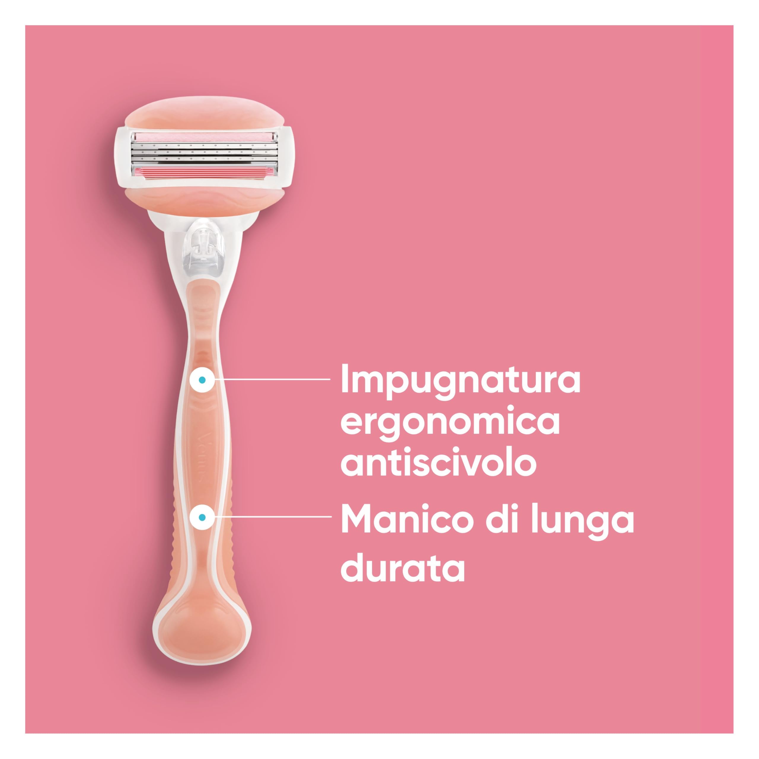 Gillette Venus ComfortGlide Spa Breeze Lamette Di Ricambio, 4 Lamette Di Ricambio, Manico Ergonomico E Supporto Per Doccia