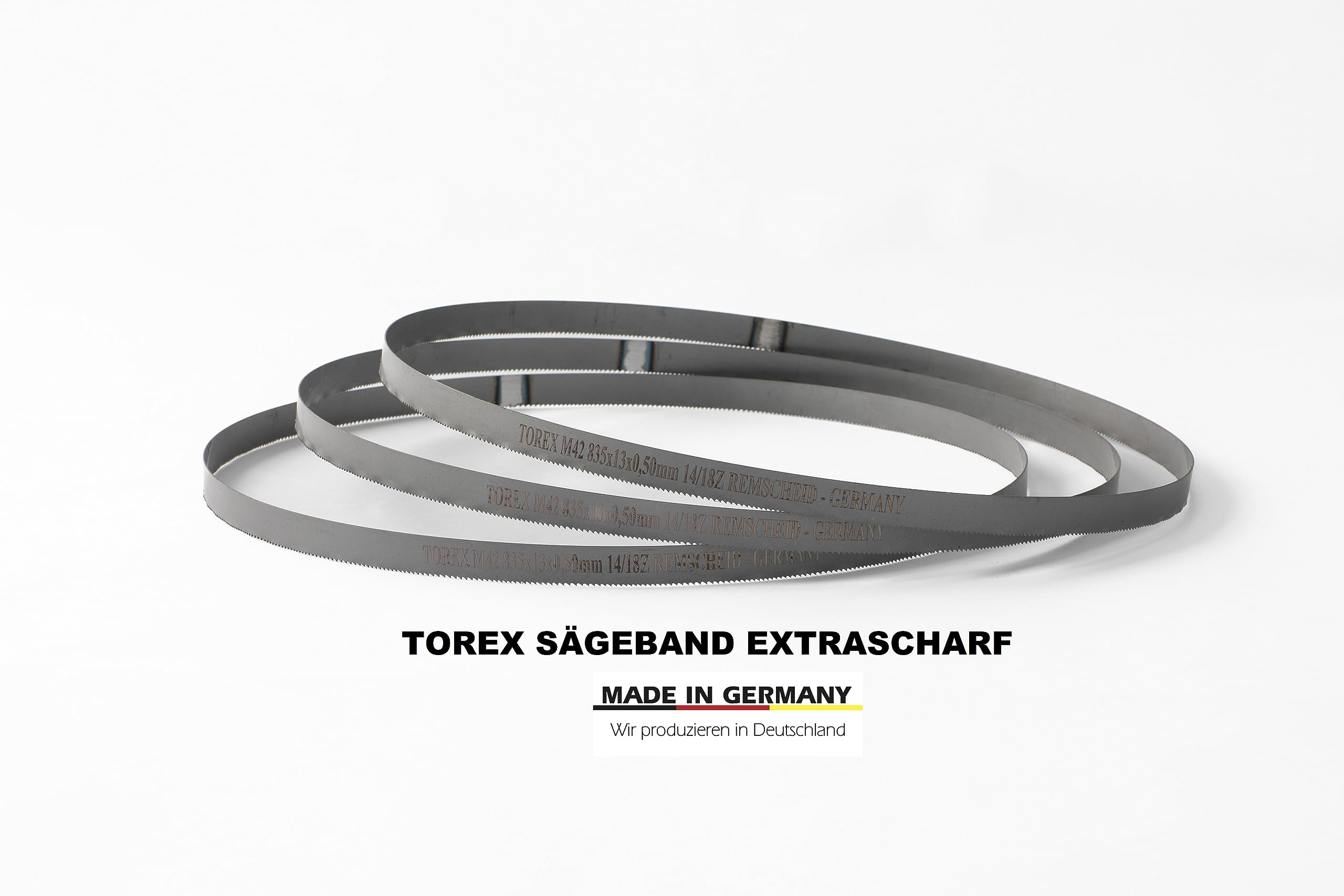 Lot De 3 Lames Scie Ruban Bi-métal M42 HSS - 835x13x0.5mm - 14/18 Dents Pouce - Pour Scie Makita DPB181RME