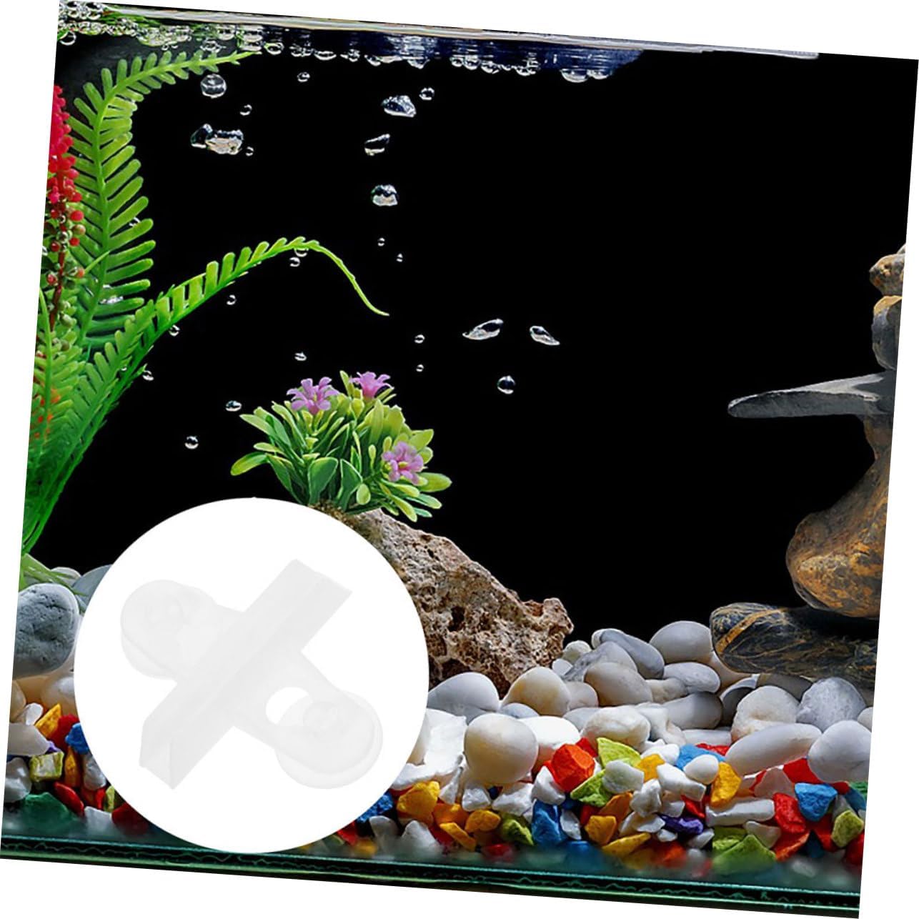 Garneck 25pcs Fish Tank Divider Clips Sturdy Plastic Cup Holders for Easy Installation and Secure Separation Aquariums for Breeding and Securing Aquatic Plants
