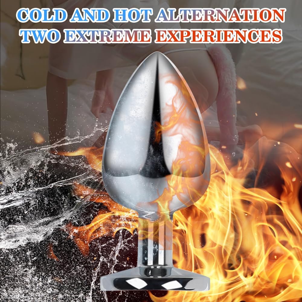 Butt Plug Fox Tail, Artificial Handmade Stained Purple Tail Detachable Multi-Function Fur Anal Plug Sexy Adult Toy Butt Stainless Steel Cosplay Sex Flirt Toys-100CM Tail||4.0CM Anal Plugs