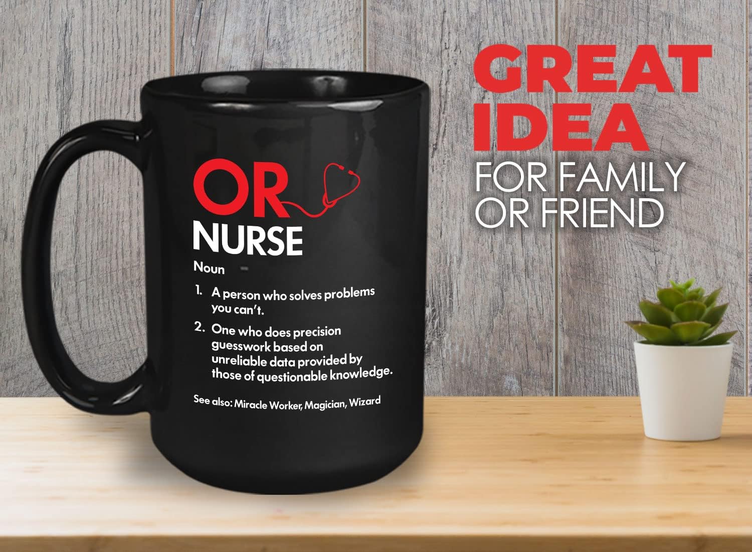 Bubble Hugs Nurse Coffee Mug 15oz Black - OR Nurse Definition - Dictionary Operation Room Surgical Nurse RN School Nursing Student Ambulance Hospital