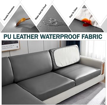 Waterproof Couch Cushion Covers for Sofa-Backrest Cushion