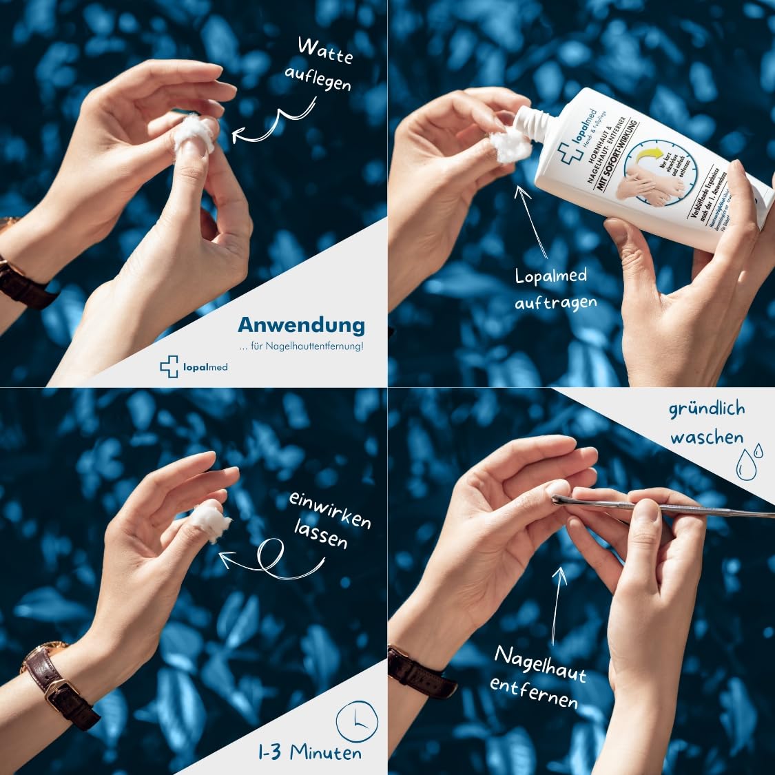 Lopalmed® Hornhaut & Nagelhaut Testbox [Sanfte & schnelle Anwendung!] – Hornhautentfernung ohne Raspel – Fußpflege gegen Hornhaut & Schwielen (Dermatologisch getestet & vegan)