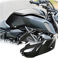 Vista 5 de Compatible con Yamaha compatible con MT07 MT 07 2018 2019 2020 de fibra de carbono tanque de combustible panel lateral cubiertas protectores