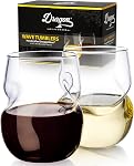 Dragon Glassware Verres à vin, sans ardeur avec des doigts, 475ml, Ensemble de 2