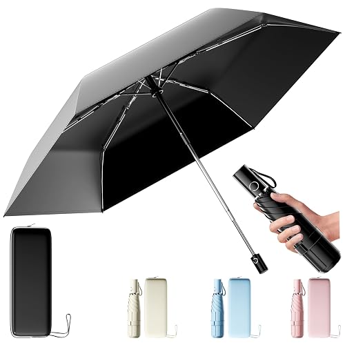 Moorrlii UPF 50+ Compact Travel Umbrella