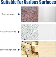 Vista 5 de Cepillo de alambre para taladro, juego de cepillo de rueda de alambre, cepillo de alambre para taladro de 1/4 pulgada para limpieza de óxido