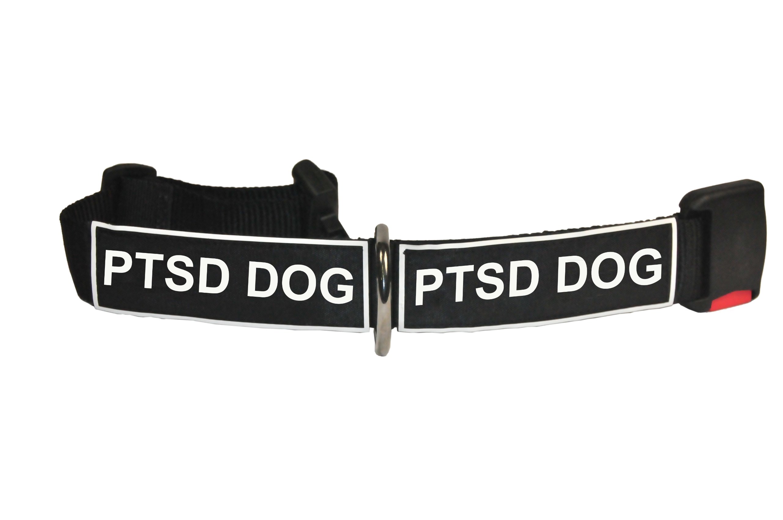 Dean & Tyler PTSD Hunde-Patches Aus Nylon Mit Klett – 2 Stück, Schwarz-weiß, Für Geschirr & Westen
