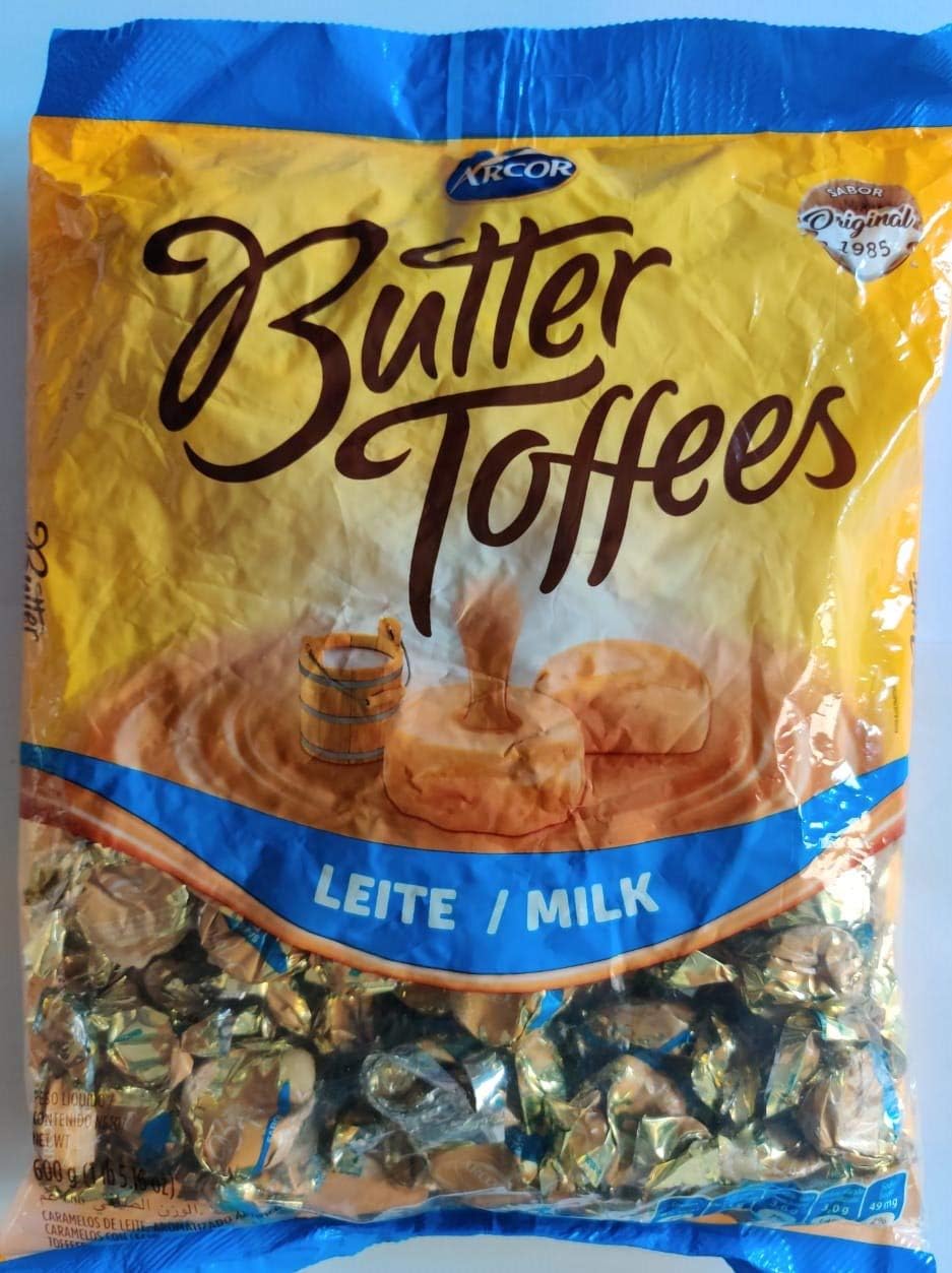 Bala Butter Toffees Leite 600 grs. / Butter Toffes Candies Milk Caramel Flavor 1.5 lbs.