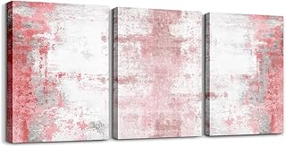 Erosebridal Girls Pink Oil Painting Artwork 12x16 Grunge Ombre Wall Art ...