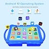 Tablet para niños HOTTABLET 7 pulgadas Android, 4GB RAM 32GB ROM, expansión 1TB, con control parental, WiFi, Bluetooth, doble cámara con funda de silicona, 1 pieza (Azul) 7