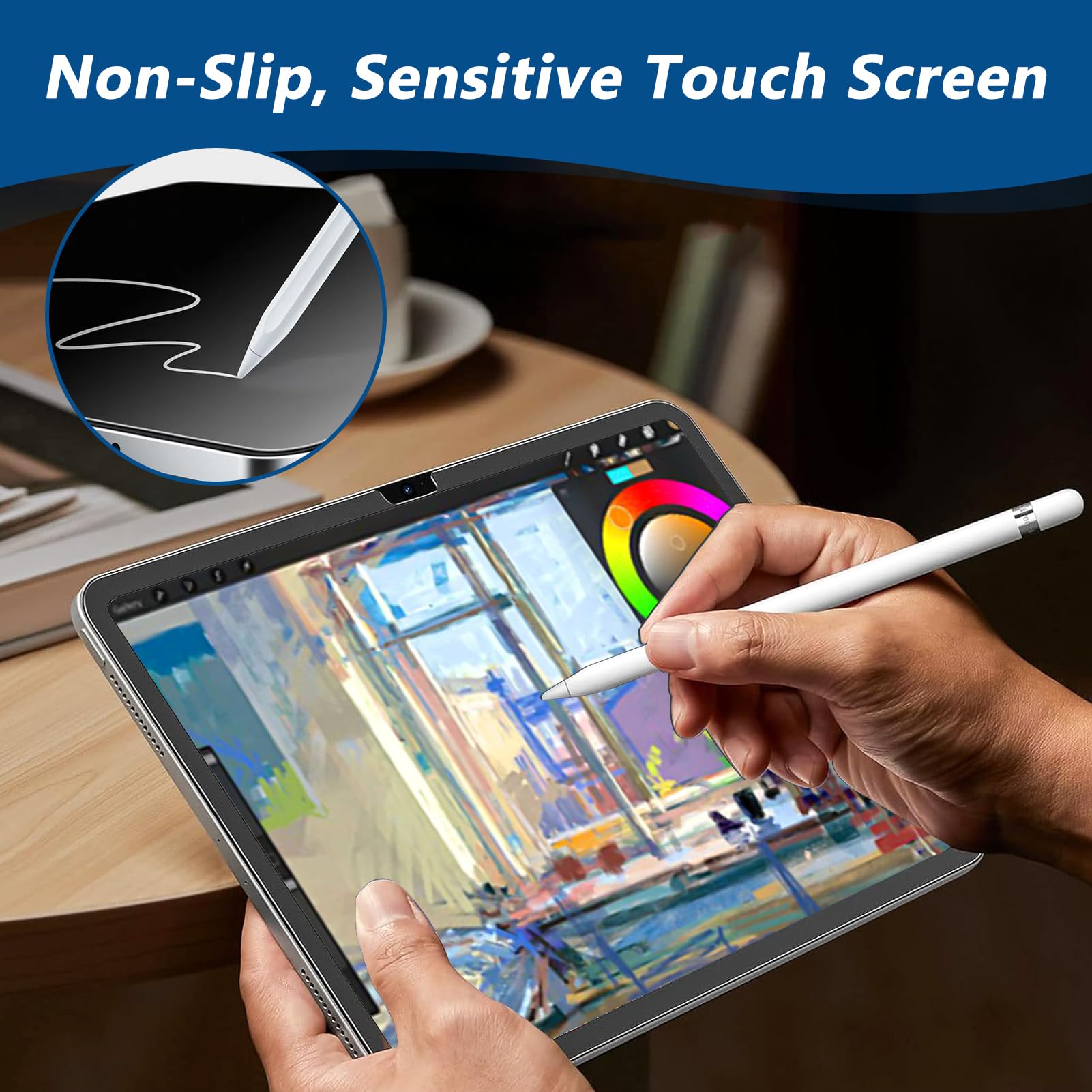 2 Pellicole Protettive Effetto Carta Per IPad 10ª Gen - Antiriflesso, Compatibile Con Apple Pencil, 10.9 Pollici - Foto 6