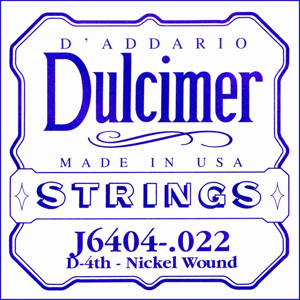 D'Addario J6404 .022 Plain Steel Single String for Dulcimer