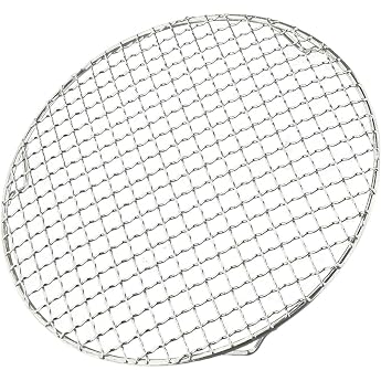 Heavy Duty 27 cm Round Stainless Steel Barbecue Grill for Charcoal and Gas Barbecues Easy to Clean D27cm