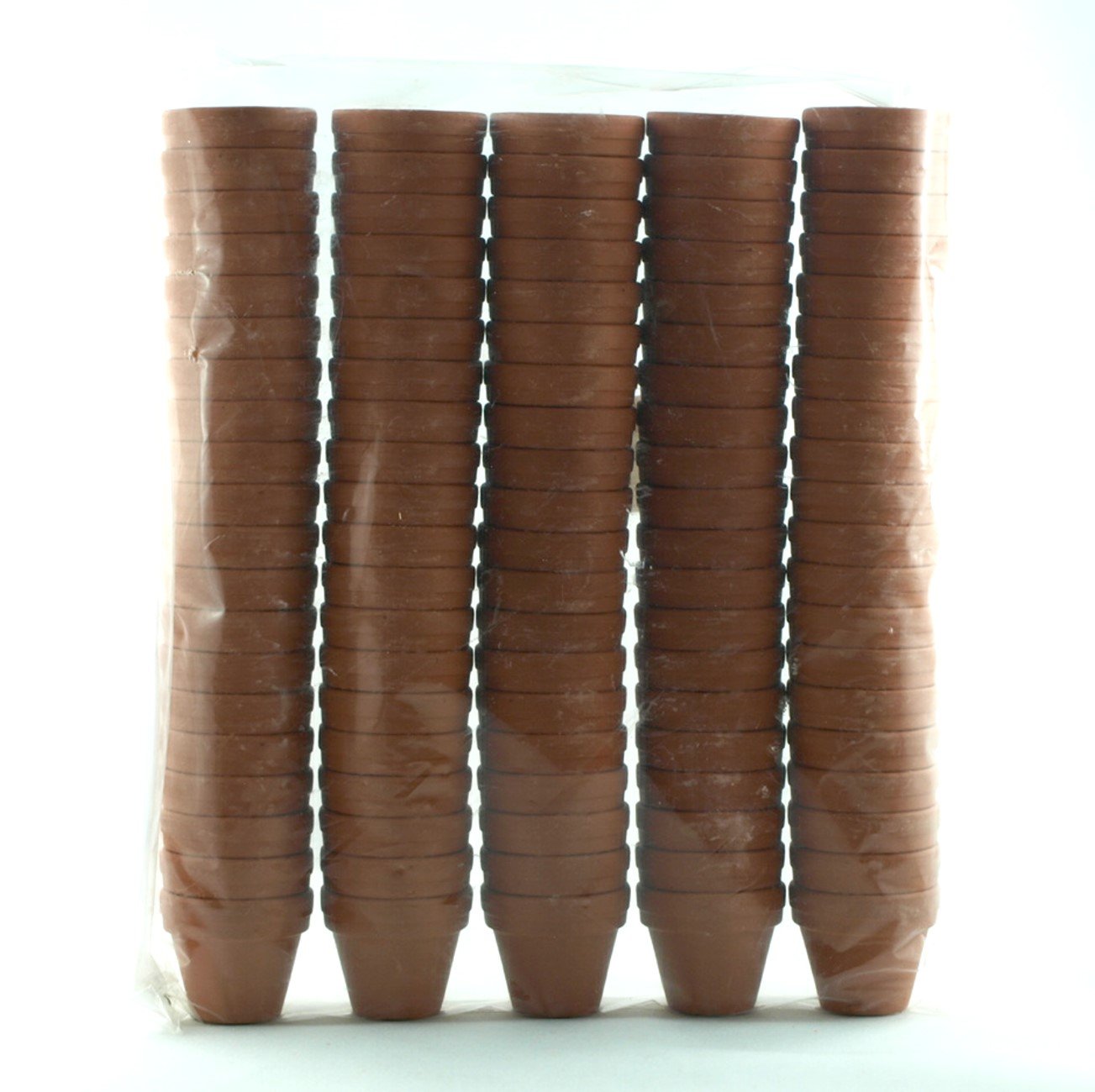 100 Stück kleine Tontöpfe, Pflanzentöpfe, Aufzuchttöpfe. Höhe 3cm