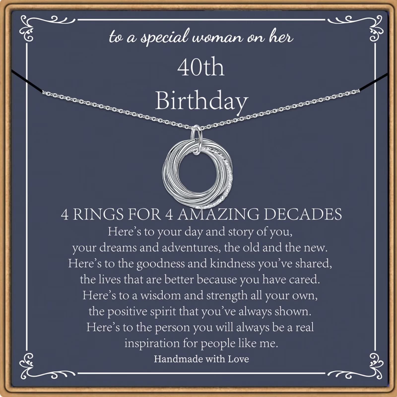 Sterling Silver Circles Milestone Necklace
