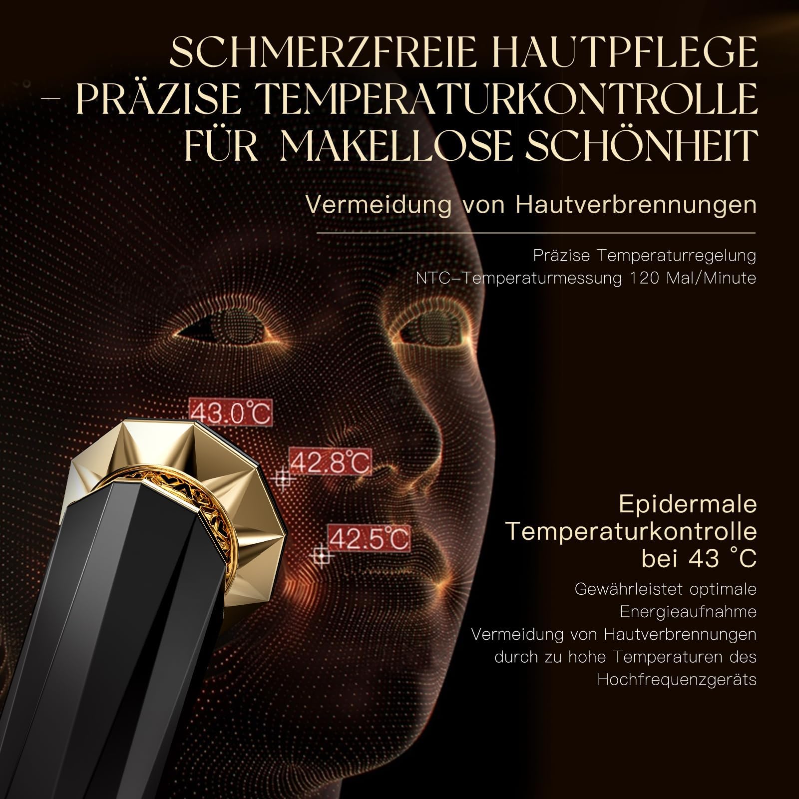 ANLAN 5 en 1 multipolar Aparato Radiofrecuencia Facial con Crema Reafirmante, Masajeador facial eléctrico, Realce de la línea de la mandíbula, EMS V Face Beauty, antienvejecimiento y antiarrugas