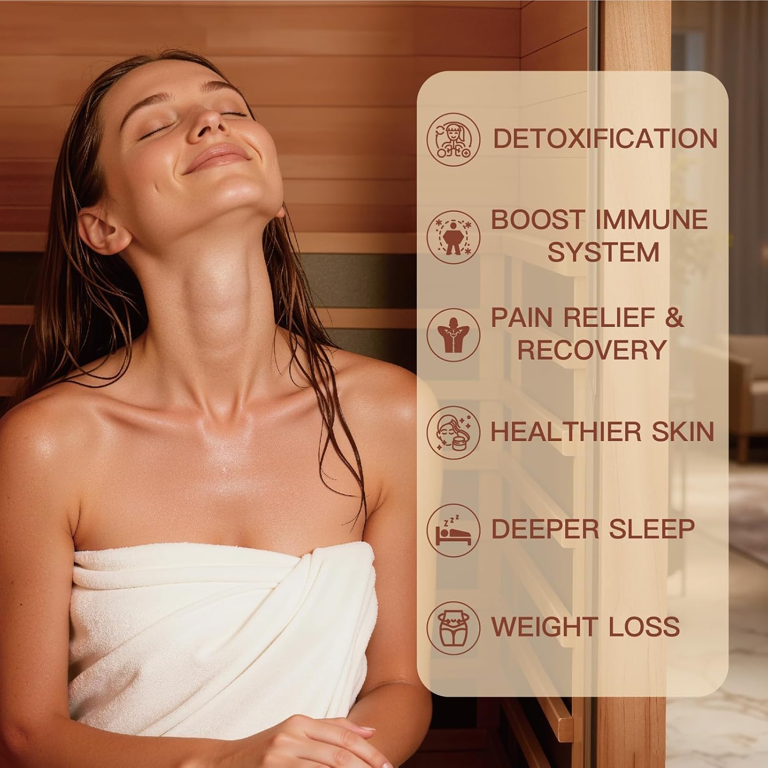 3 Person Infrared Sauna for Home, 1960W Low EMF Indoor Sauna with Chromotherapy Lighting, Enhances Relaxation & Stress Relief, 59.06 * 35.43 * 74.8 Inch