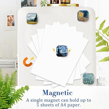MORCART 16PCS Van Gogh Magnets for Fridge, Cute Locker Magnets Decorative for Refrigerator Whiteboard Cabinet Office Kitchen Blackboard Art for Adult