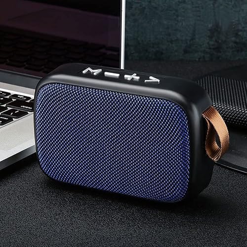 Cuifati Altavoz Bluetooth Subwoofer estéreo portátil USB Mini altavoz con radio FM volumen más fuerte sonido estéreo nítido bajo rico (azul)