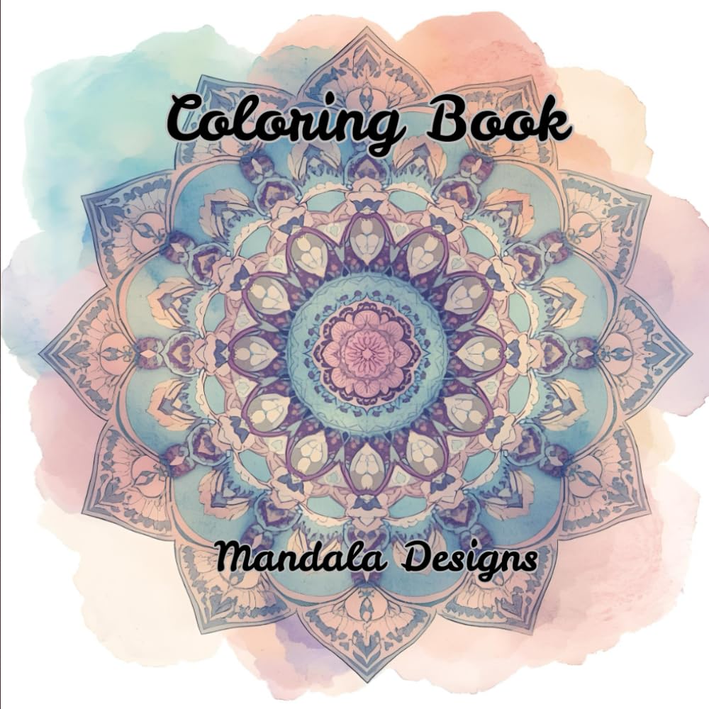 Adult Coloring Book: Mandala Designs coloring book to release stress