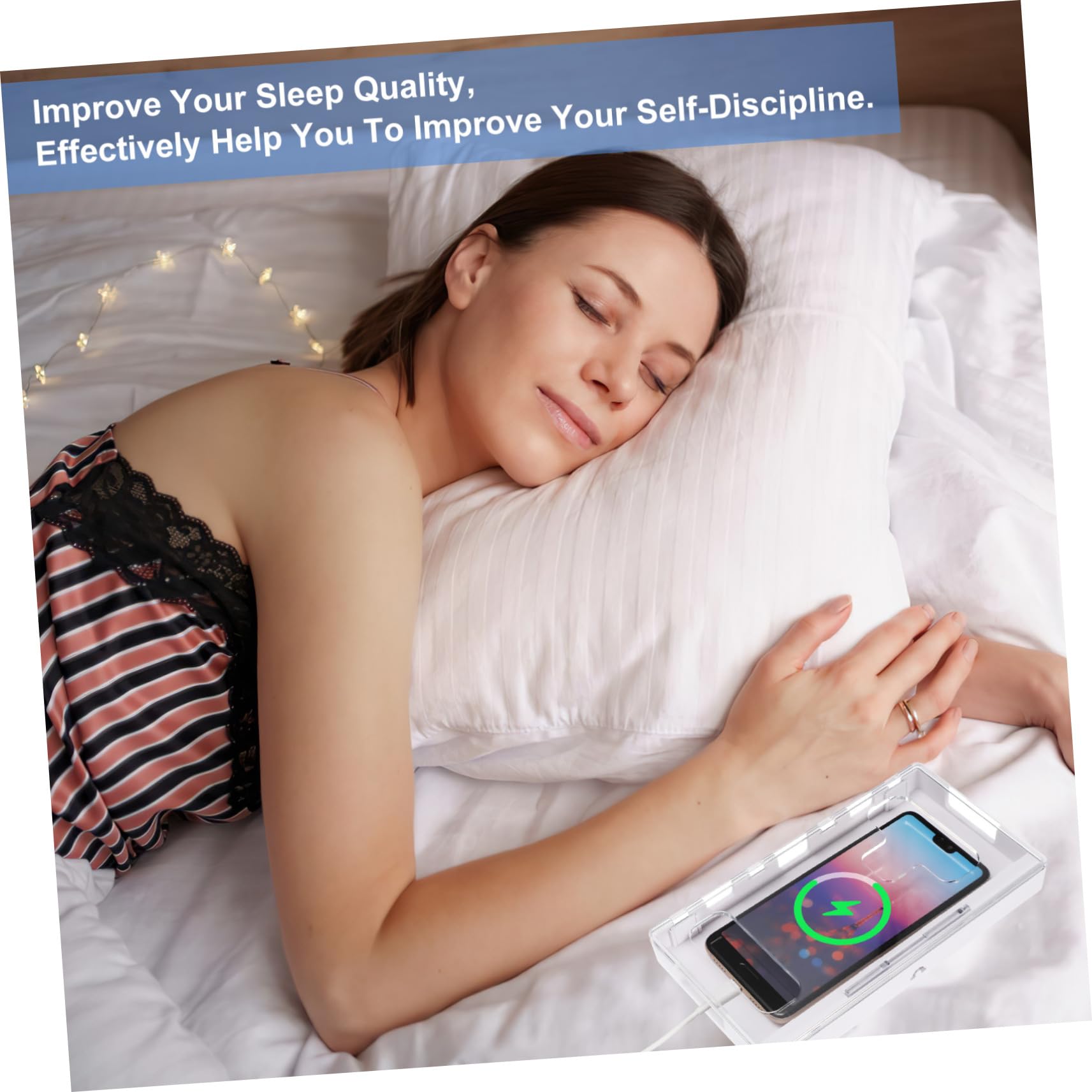 BUTIFULSIC Box Mobile Phone Lock Box Phones for Locker Portable Phone Lock Phone Storage Cabinet with Lock Cell Phone Jail Cage Smart Storage Cabinet Cell Phones for PC