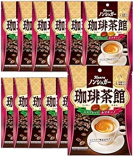 カンロ ノンシュガー キャンディ 珈琲茶館 12袋 飴 喉飴 GOSオリジナル