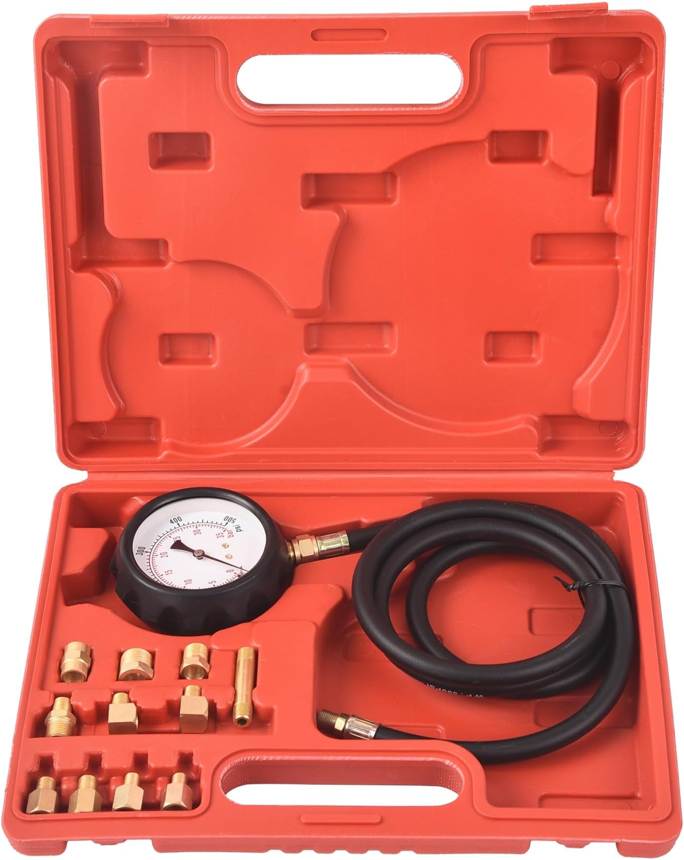 DHA Engine Oil Pressure Gauge Test Kit Auto Transmission Wave Box Oil Pressure Tester Meter Diagnostic Tool Set Petrol Diesel Car 500PSI