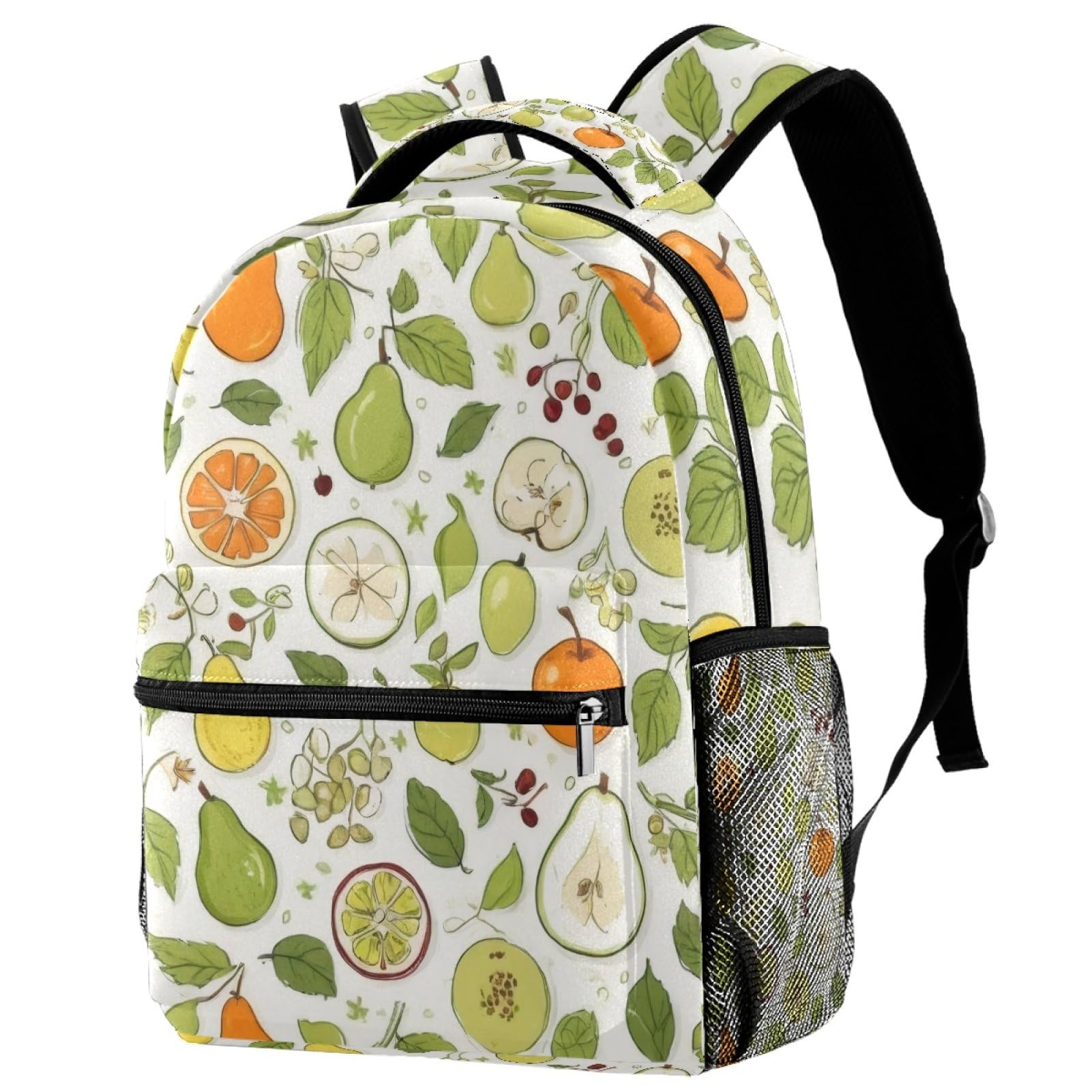 Sac à dos de campus multicolore avec porte-bouteille ergonomique
