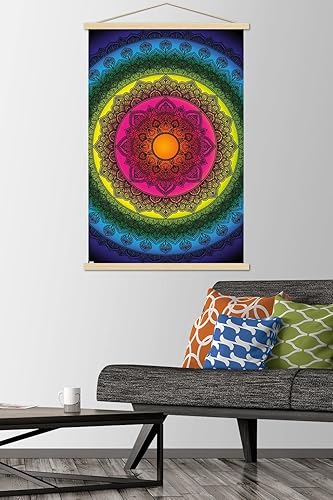Miniatura 2 de Trends International Delyth Angharad - Rainbow Mandalas Wall Poster with Magnetic Frame