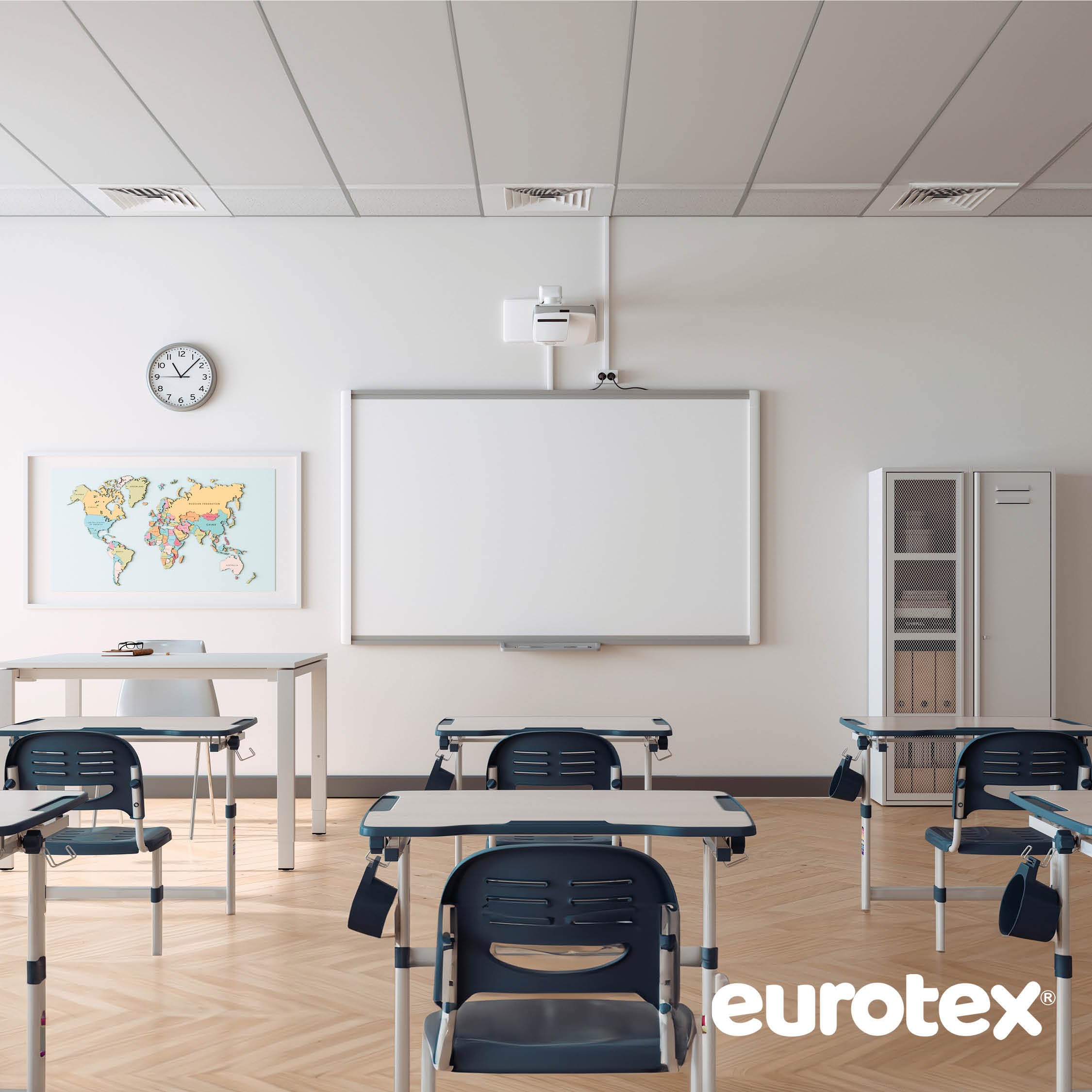 EUROTEX Pintura Higienizante Comfortex AG+ con Tecnología de Iones de Plata - Pintura Plástica Blanca Interior y Exterior - Evita el crecimiento de Virus y Microorganismos (20 Kg)