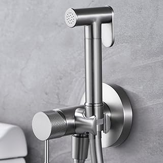 Comprar IMEX - Grifo Bidet para WC Empotrado | Ducha para Water con Agua Fria y Caliente | Ducha Higiénica para Inodoro con Rociador Bidet | Griferia Sustituto de Bidet | Serie Line | Color Niquel Cepillado