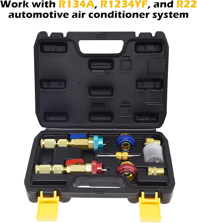 AC Valve Core Removal Tool, Juego de herramientas para R134A R1234YF R22 miniatura 6