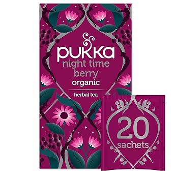 Pukka Night Time Berry Organic Herbal Tea, 80 Bags (20ct - Pack of 4)