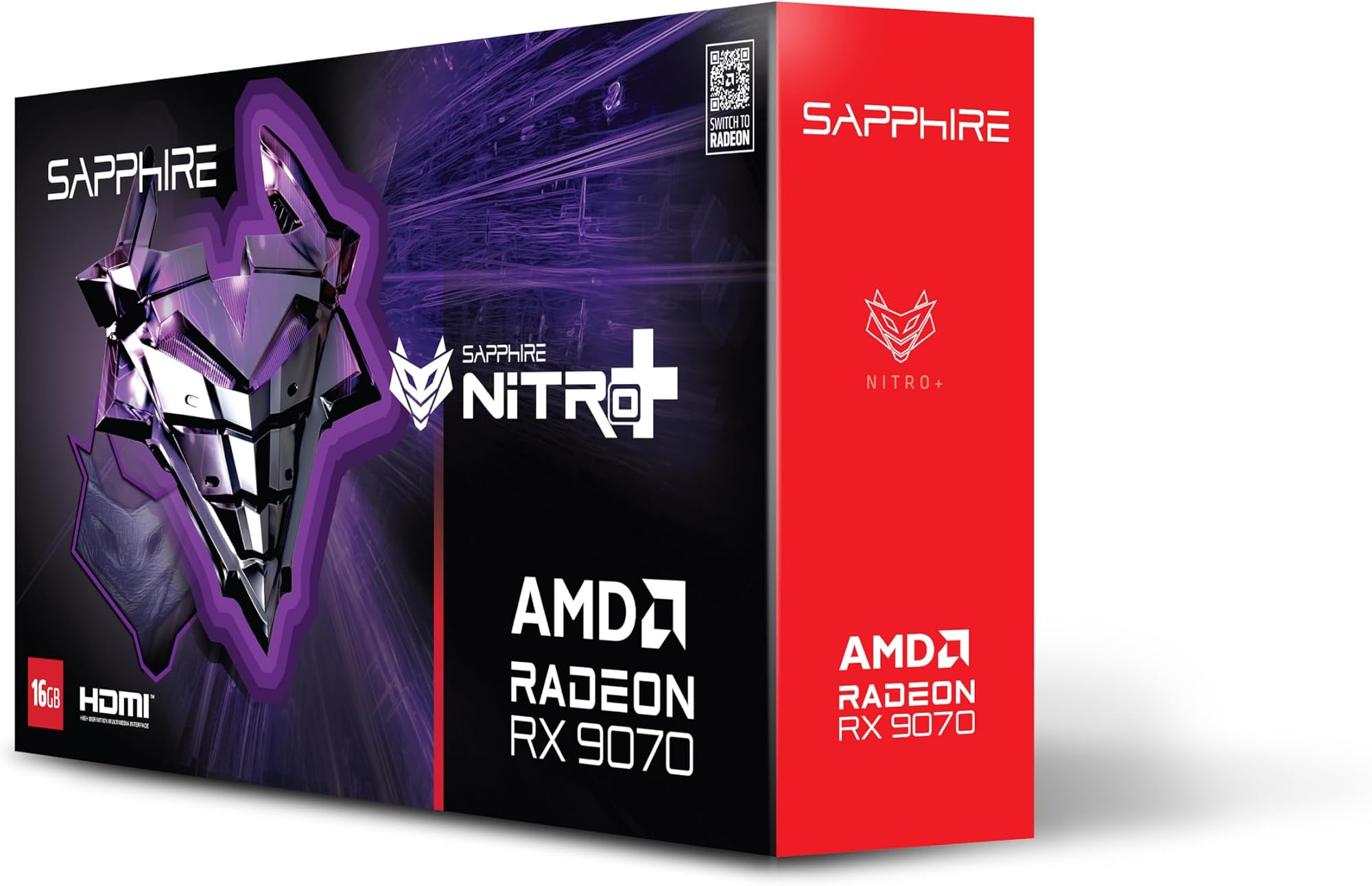 Sapphire NITRO+ AMD RADEON RX 9070 GAMING OC 16GB DUAL HDMI/DUAL DP: image 1 of 4