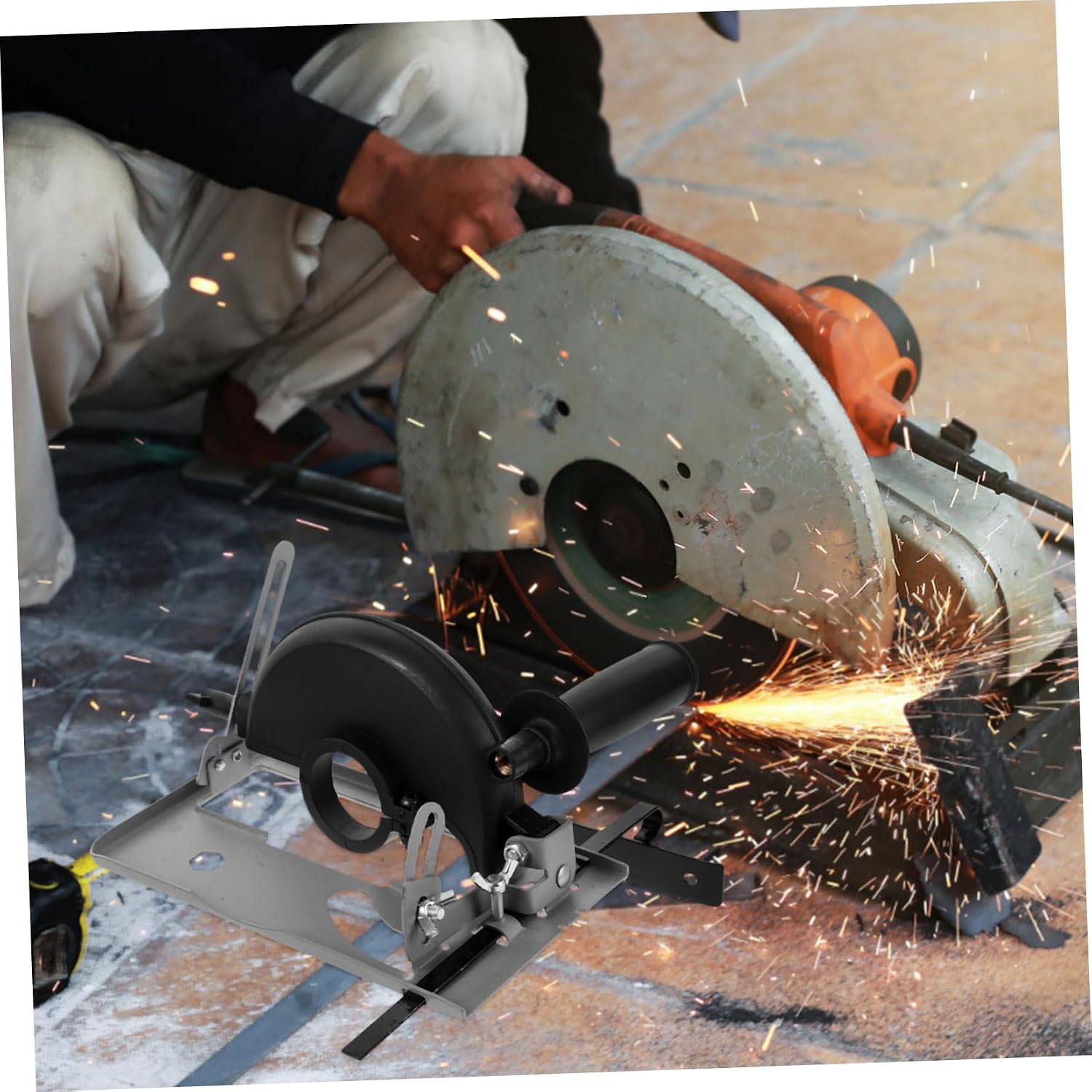 Gatuida Adjustable Angle Grinder Bracket Holder with Metal and Plastic Construction for Precise Cutting and Grinding for Various Materials and Applications