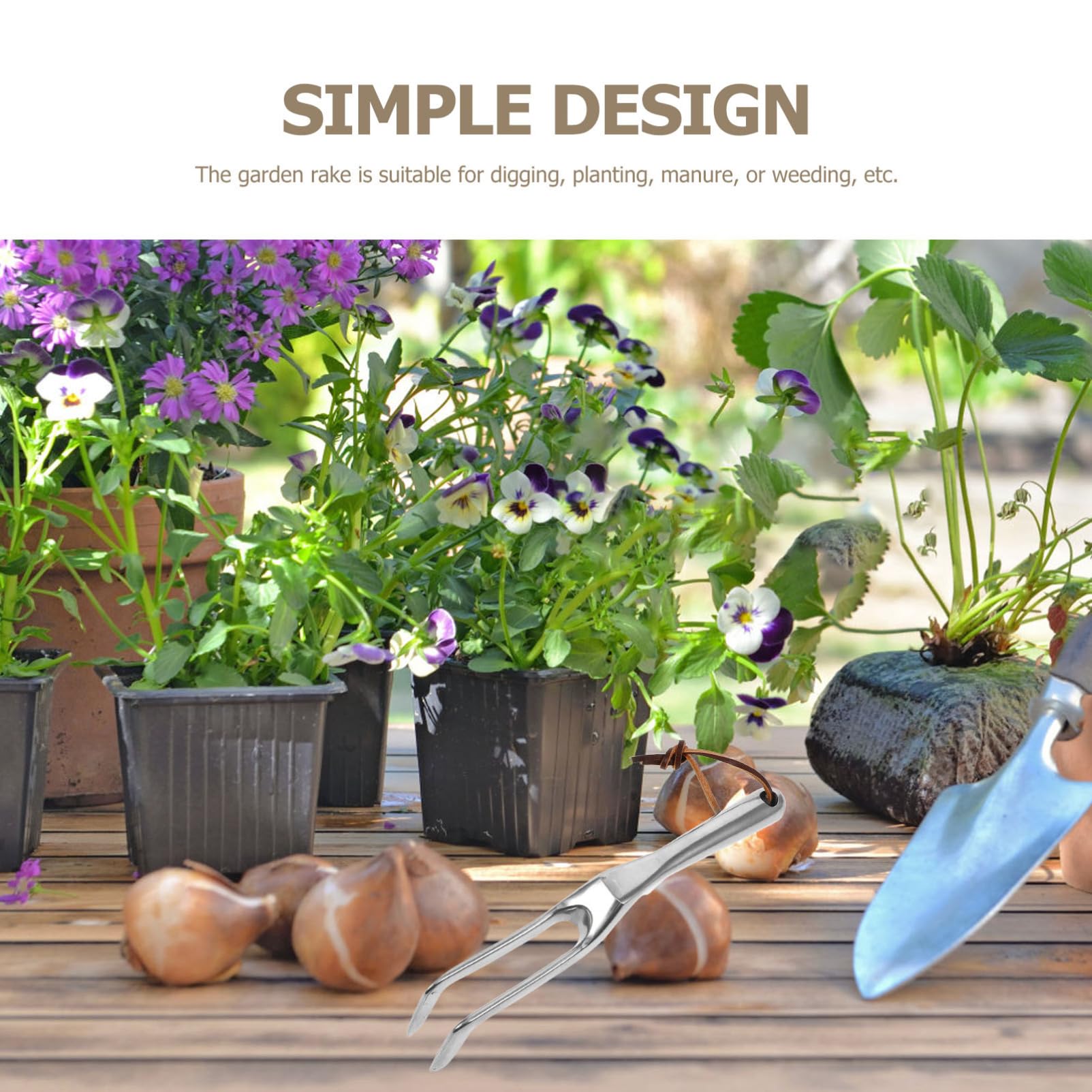 5 Teiliger Gartenhandrechen Mini Gartengeräte Für Die Landschaftsgestaltung Gartenrechen Unkrautstecher Rechen Gartenheckenstecher Handgrubber Gartenwerkzeug Griffrechen