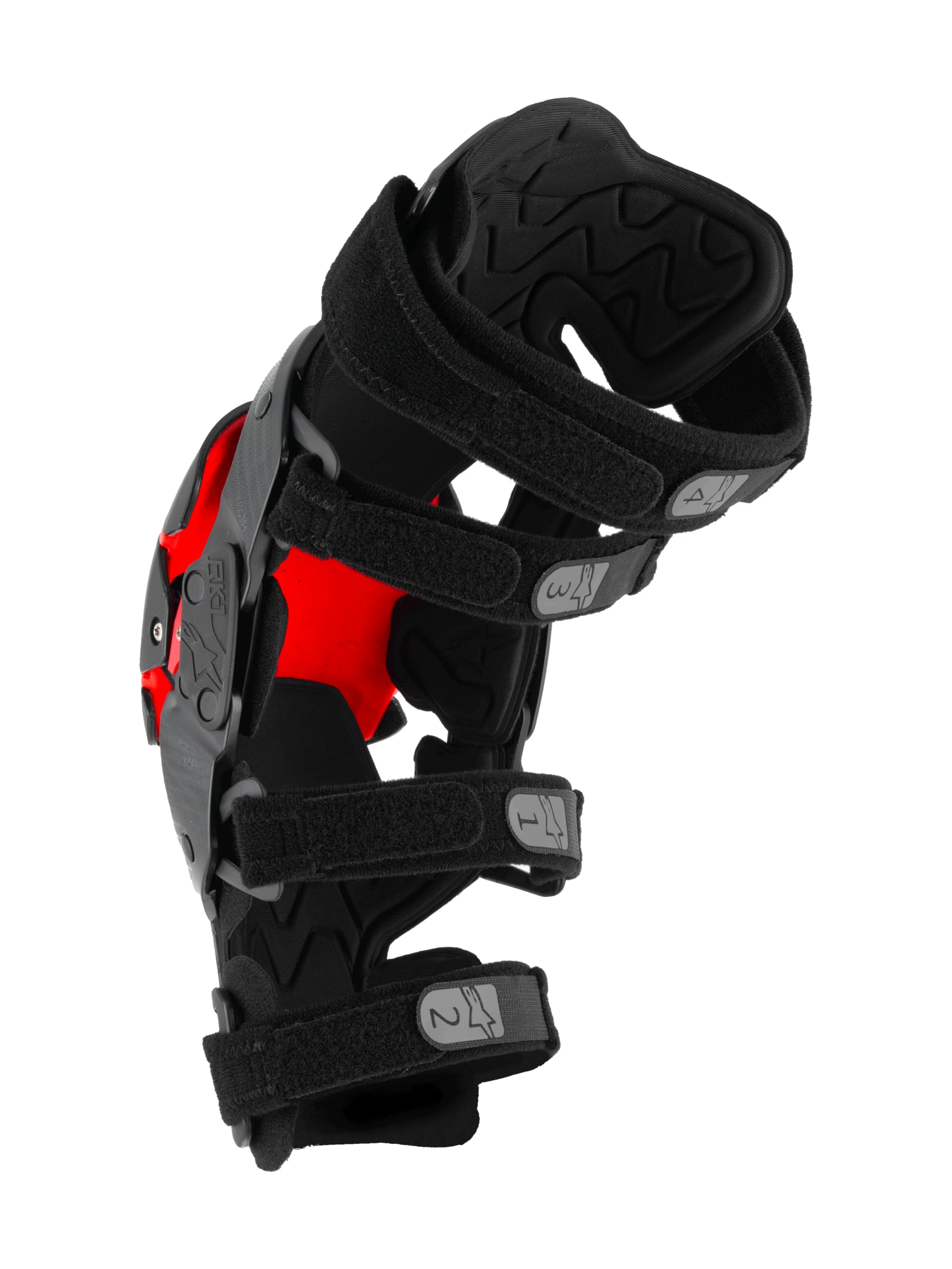 Amazon.com: Alpinestars RK-1 Plasma Knee Braces S/M, Black/Red