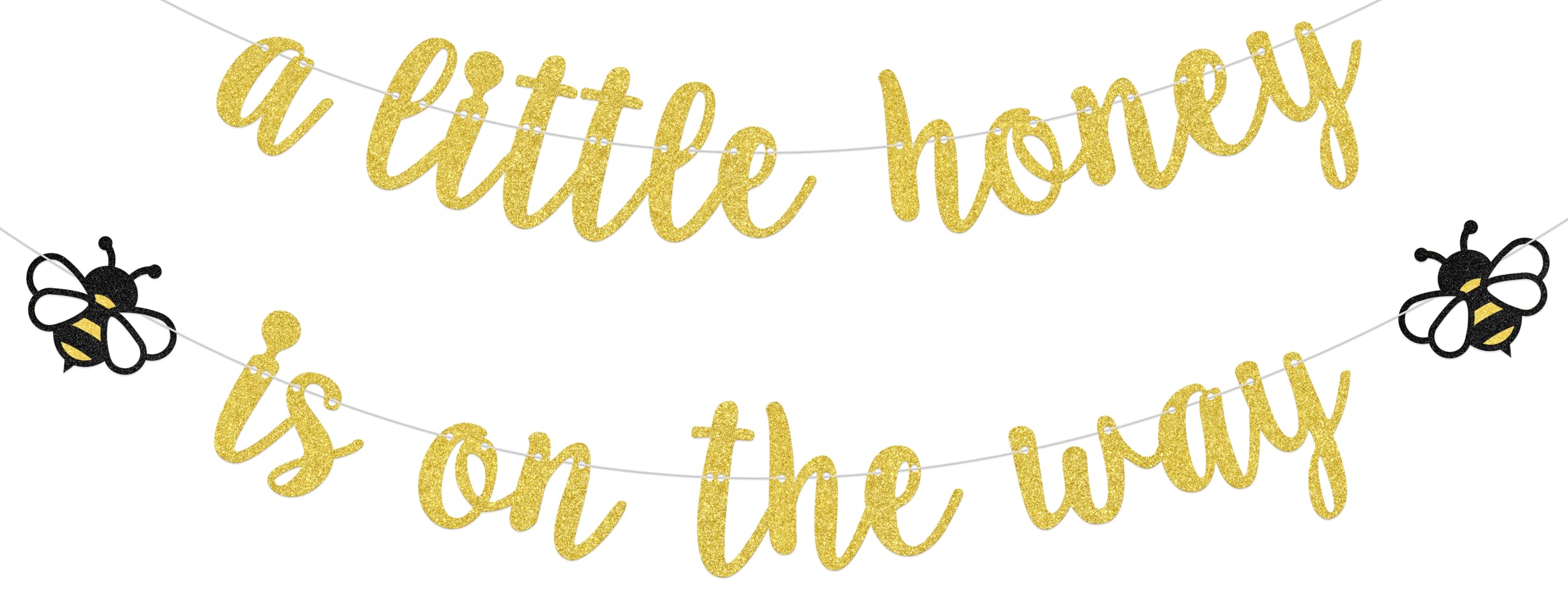 ZCXVC A Little Honey is on the Way Banner Bee Themed Baby Shower Decorations Gender Reveal Party Decoration Supplies