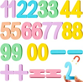 26 Pcs Magnetic Food Grade Silicone Number (Sealed Magnet,CPC Certified,) Toddler Fridge Bulk for Basic Math Educational 1-3 Kids Baby Girl Boy Learning Toy Christmas Birthday Gift Door